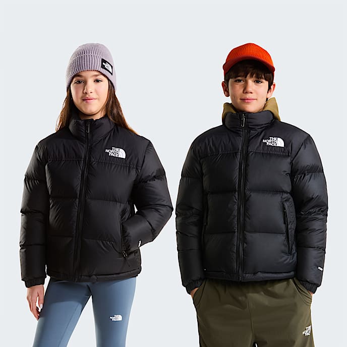 1996 Retro Nuptse Jacket Teen TNF TNF BlackTNF BlackRecycled Down HERO