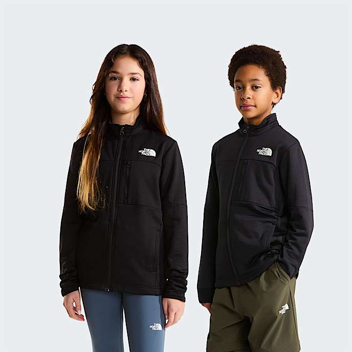 Teens Hike FullZip Midlayer Jacket TNF TNF Black HERO