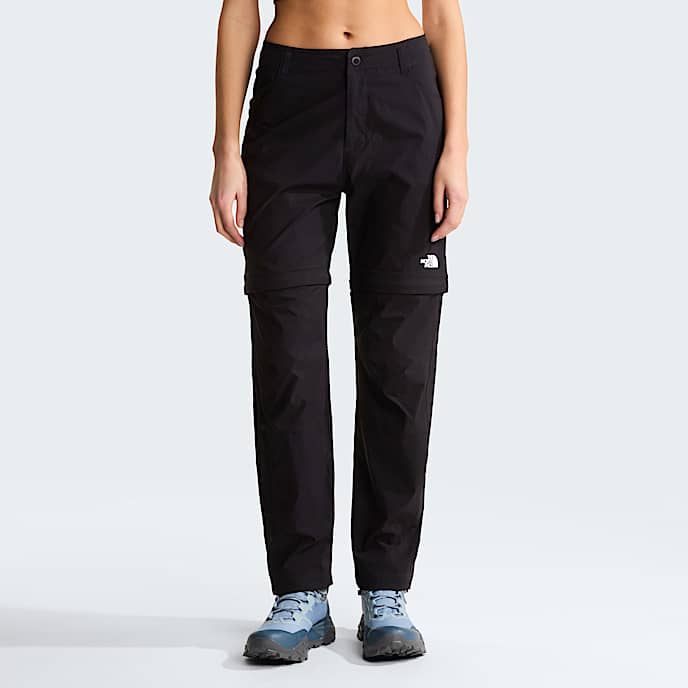 Womens Exploration Convertible Regular Straight Trousers TNF TNF Black HERO