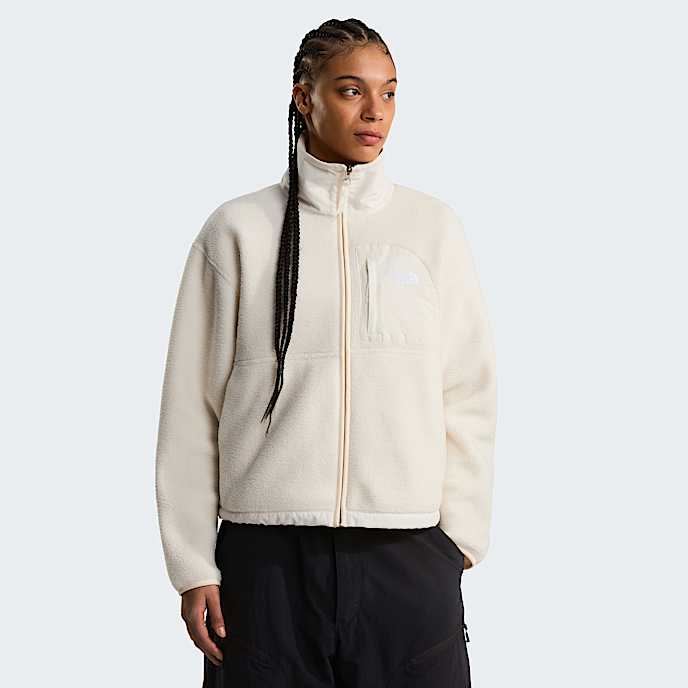 Yumiori OffPeak Fleecejacke mit durchgehendem RV fr Damen TNF White Dune HERO