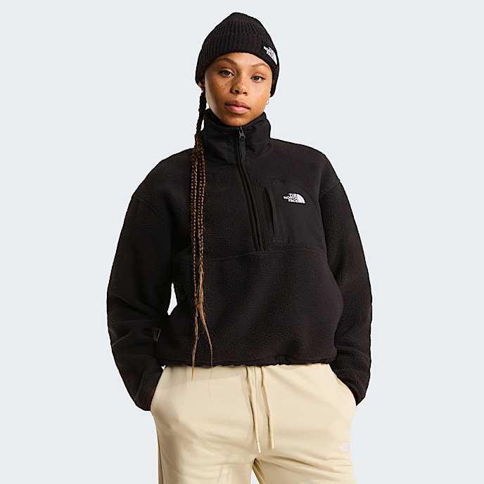 Yumiori OffPeak 12 Zip Fleece Jacket W TNF TNF Black HERO