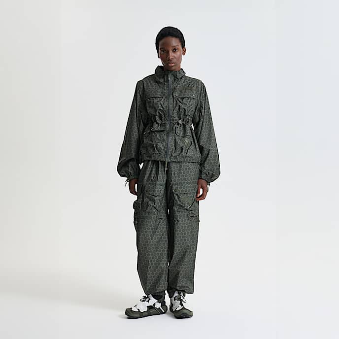 TNF X Cecilie Bahnsen Convertible Jacket Tenzin TNF Forest Night Green HERO