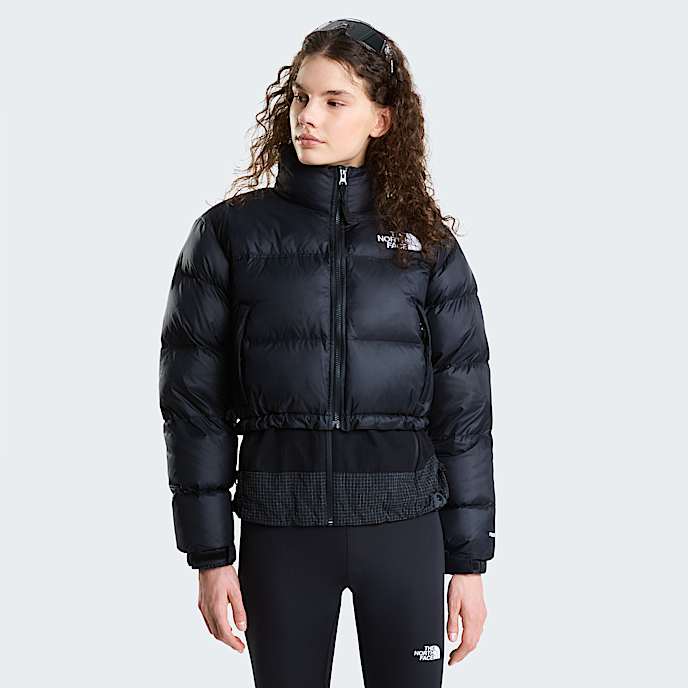 Nuptse Short Jacket W TNF TNF BlackTNF BlackRecycled Down HERO