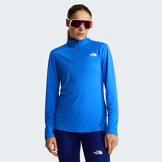 Flex Slim 14 Zip LongSleeve Top W TNF Active Blue HERO