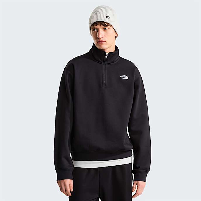 Sweat  col zipp dcontract Essential Simple Dome pour homme TNF TNF Black HERO