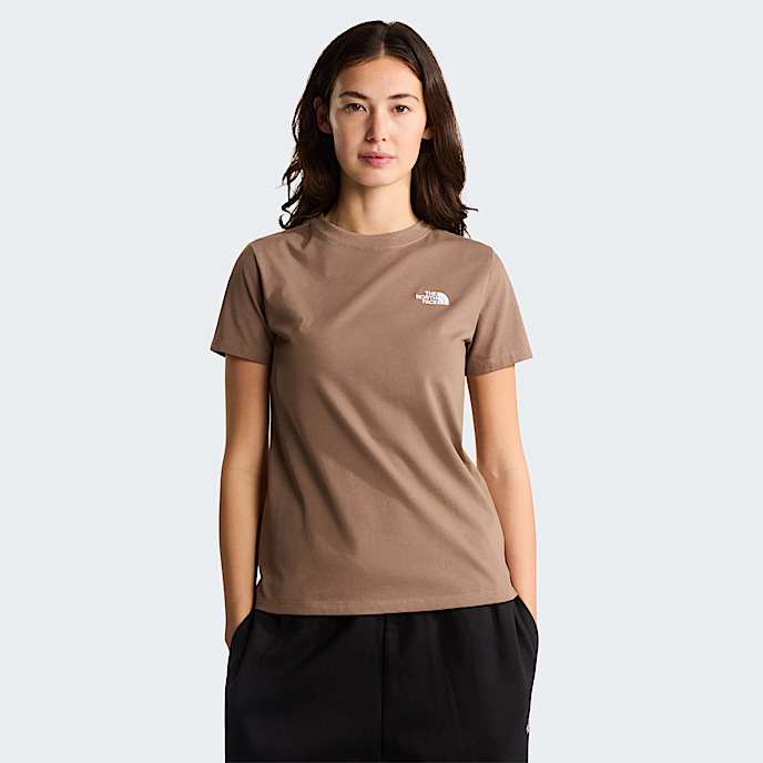 Evolution Simple Dome schmal geschnittenes TShirt fr Damen TNF Garnet HERO