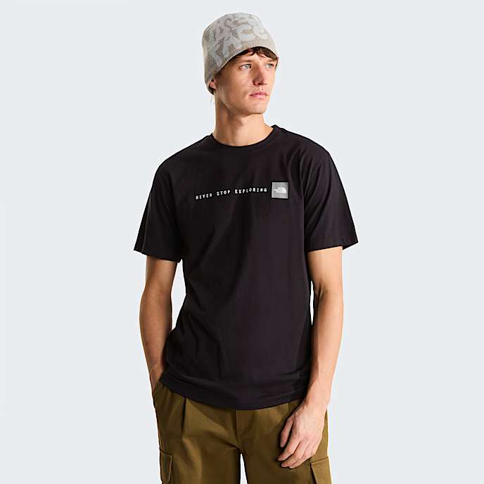 Tshirt standard Never Stop Exploring Graphic pour homme TNF TNF BlackTNF White HERO