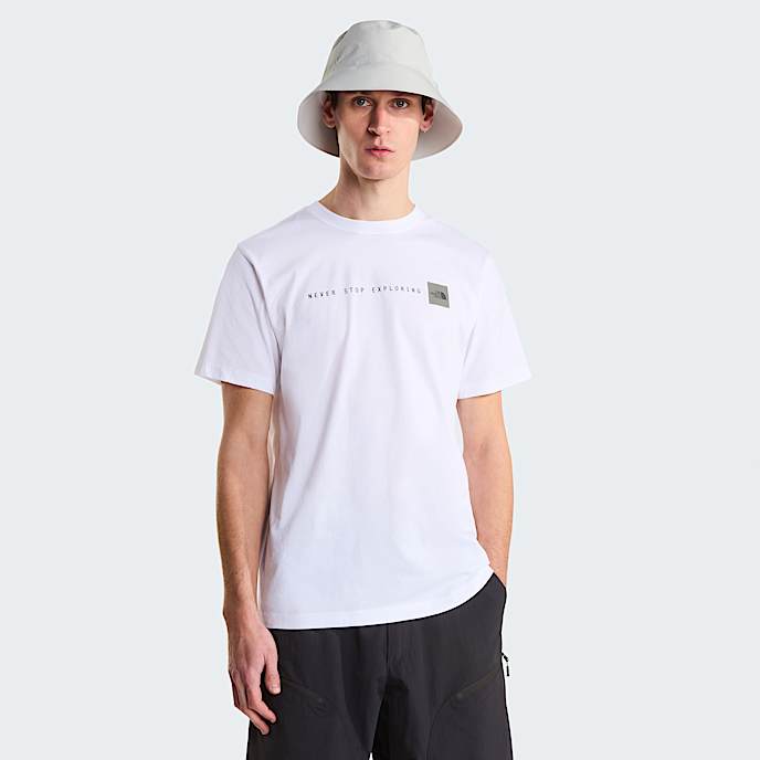 Never Stop Exploring Regular Graphic TShirt M TNF TNF WhiteTNF Black HERO