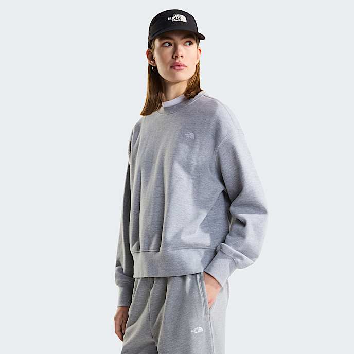 Sweat oversize boxy TNF Essential Simple Dome pour femme TNF TNF Pale Grey Heather HERO