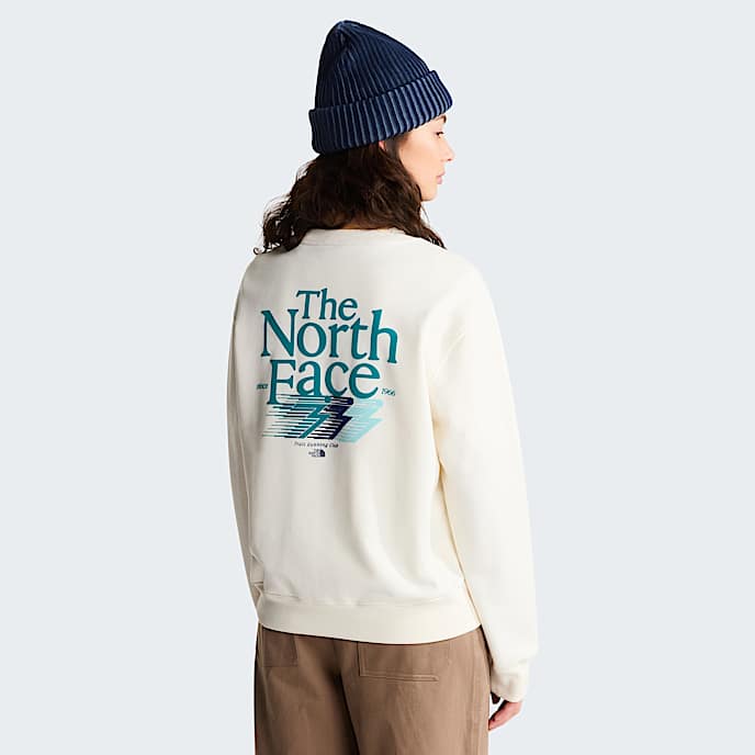 Sweat graphique dcontract Retro Trail pour femme TNF White Dune HERO