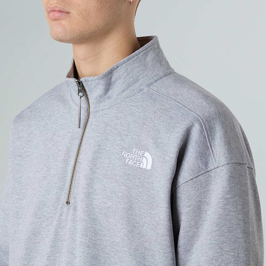 Oversized 14 Zip Sweatshirt Unisex TNF ALT5