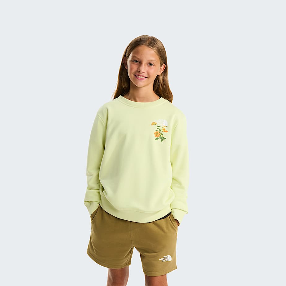 Flora Relaxed Sweatshirt Girl TNF HERO