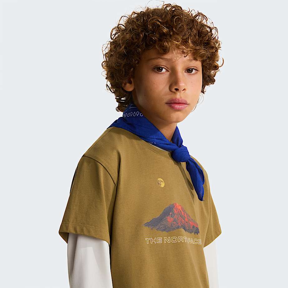Mountain Night Relaxed TShirt Boy TNF ALT5