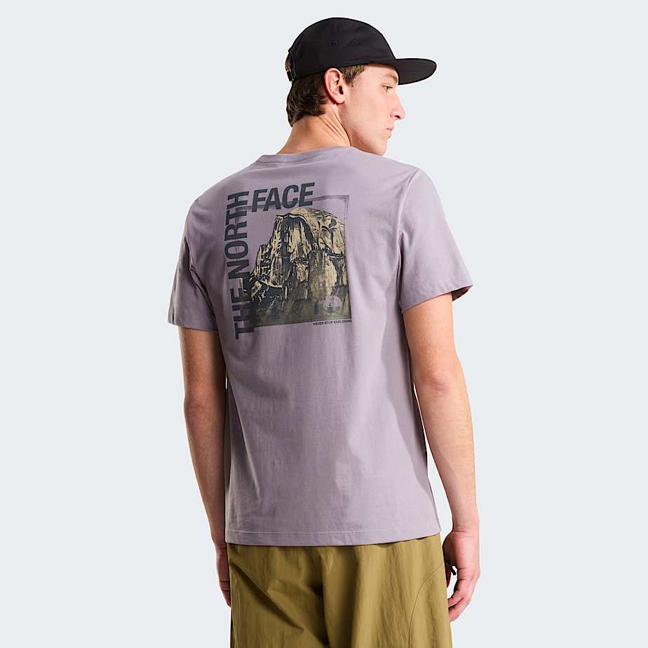 Half Dome Photo Regular Graphic TShirt M TNF HERO