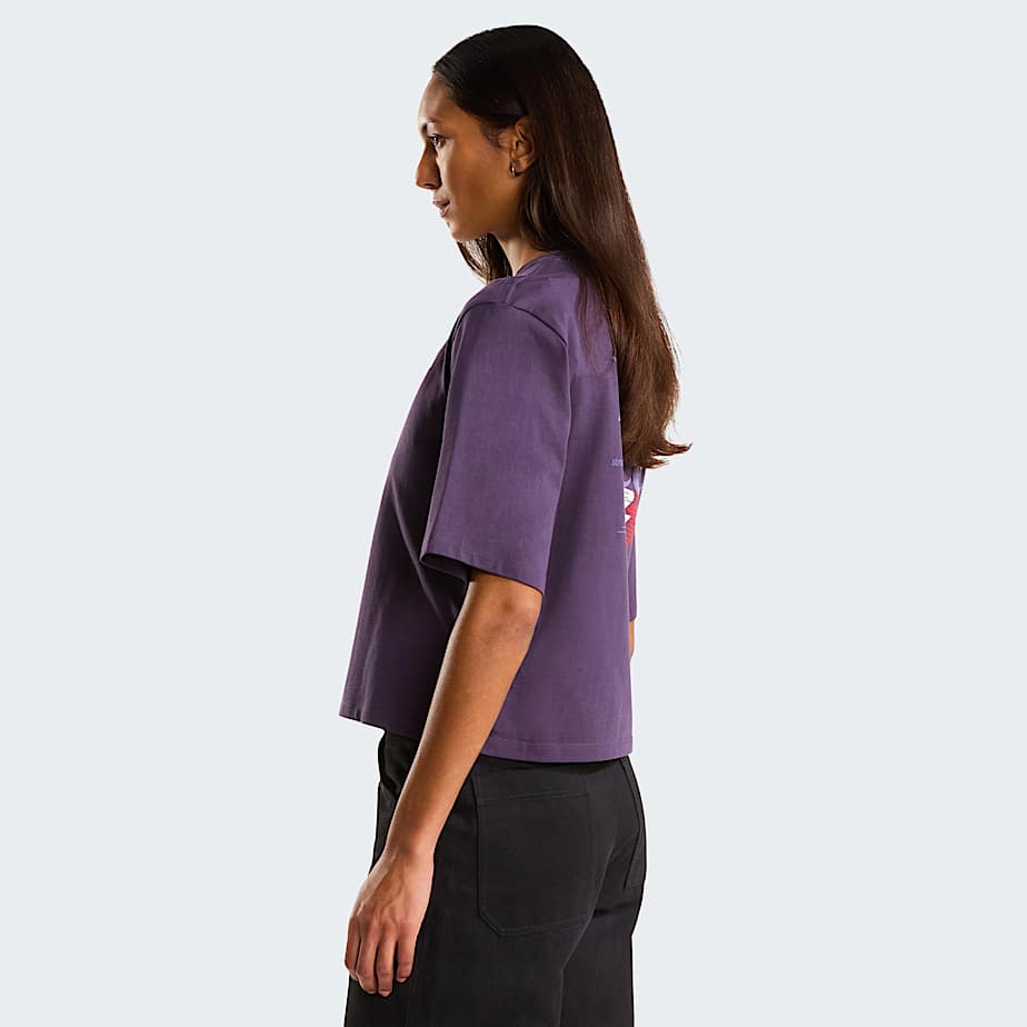 Tshirt graphique coupe boxy Retro Trail pour femme TNF ALT3