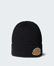 Gorro de punto elástico con borde y logotipo de TNF