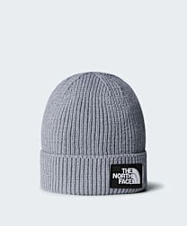Berretto con risvolto e logo box TNF