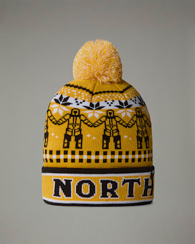 Beanie Ski Tuke TNF Summit Gold Him Suit Jacquard HERO