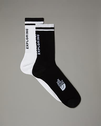 NSE Everyday Crew Socks TNF TNF BlackTNF White HERO
