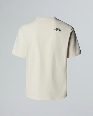 Tshirt dcontract Icon Mountain Jacket unisexe TNF White Dune ALT1
