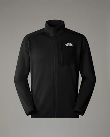 Mens Crest FullZip Fleece TNF TNF Black ALT1