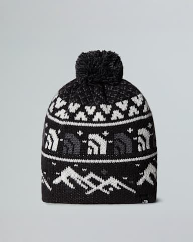 Czapka beanie Cabin Ski Tuke TNF TNF Black JacquardPom hero