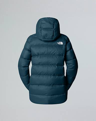 Womens Hyalite Down Hooded Parka TNF Midnight Petrol ALT1