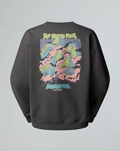 Uniseks oversized Expedition Celebrationsweatshirt TNF Anthracite Grey HERO