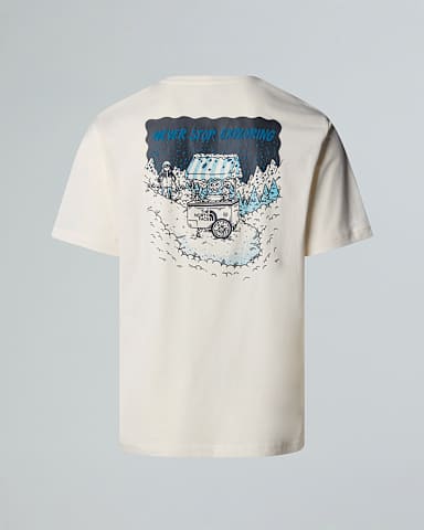 Uniseks Powder Days Relaxed GraphicTshirt TNF White Dune HERO