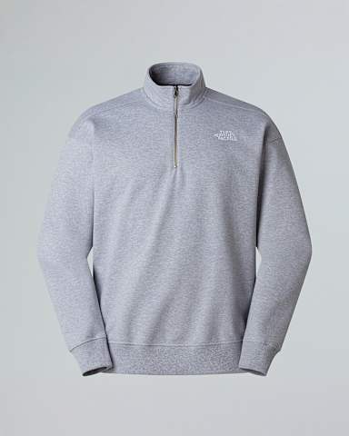 Unisex Oversized 14 Zip Sweatshirt TNF TNF Light Grey Heather HERO