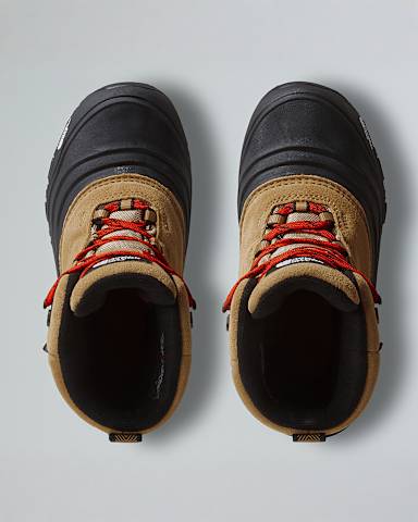 Kids Chilkat V Lace Waterproof Hiking Boots TNF Almond ButterTNF Black ALT1