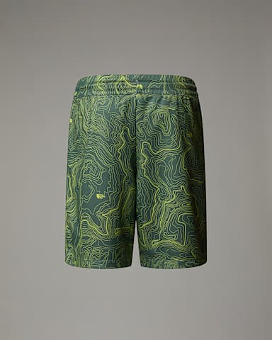 Pantaloncini Never Stop da ragazzo TNF Duck Green TNF Topo Print ALT1