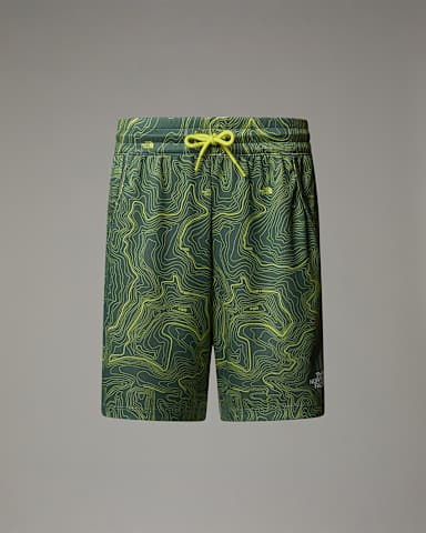 Pantaloncini Never Stop da ragazzo TNF Duck Green TNF Topo Print HERO