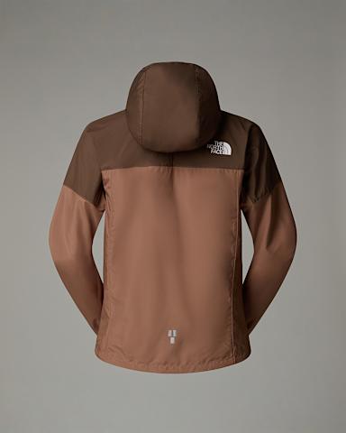 Womens Higher Run Wind Jacket TNF LatteSmokey Brown ALT1