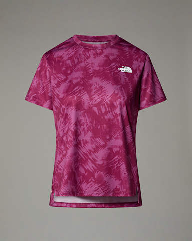 Womens Flex Printed TShirt TNF Cyber Berry Waterfall Print HERO