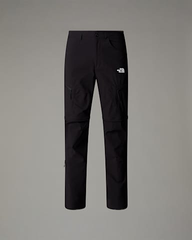 Mens Exploration Convertible Regular Trousers TNF TNF Black HERO