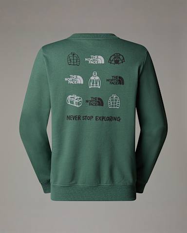 Sweat Outdoor Graphic pour homme TNF Duck Green ALT1