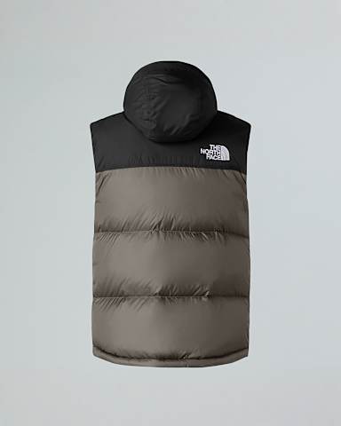 1996 Retro Nuptse Weste fr Herren TNF Mocha BrownTNF Black ALT1