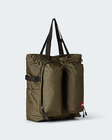 Red Box Tote Bag TNF New Taupe Green HERO