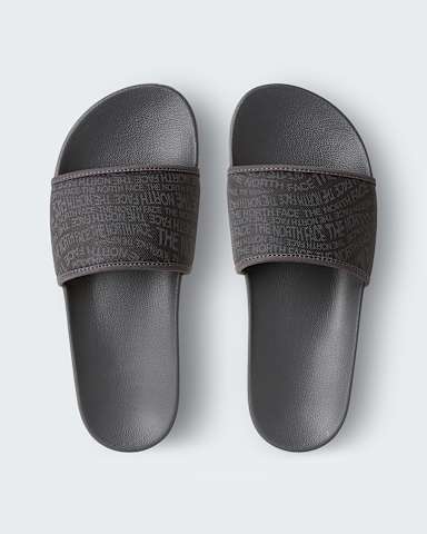 Base Camp Slides III pour homme TNF Logo Mania PrintAnthracite Grey ALT1