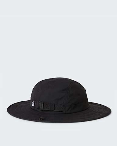 Kids Class V Brimmer Hat TNF TNF Black Logo Weather Topo Phantom Print ALT2