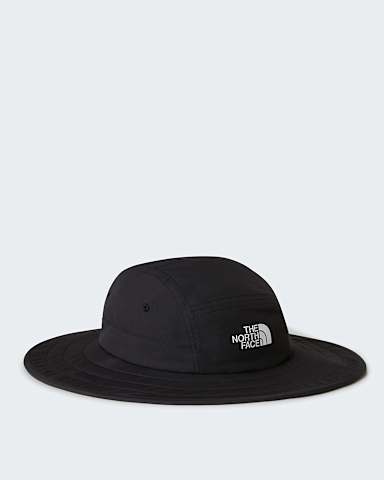 Kids Class V Brimmer Hat TNF TNF Black Logo Weather Topo Phantom Print HERO