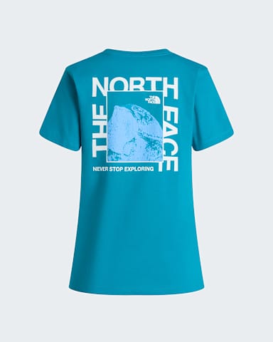 Womens Half Dome Printed Regular TShirt TNF Deep Teal ALT1