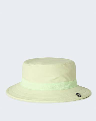 Kids Class V Reversible Bucket Hat TNF Lemon Mist Logo Weather Topo Phantom Print ALT2