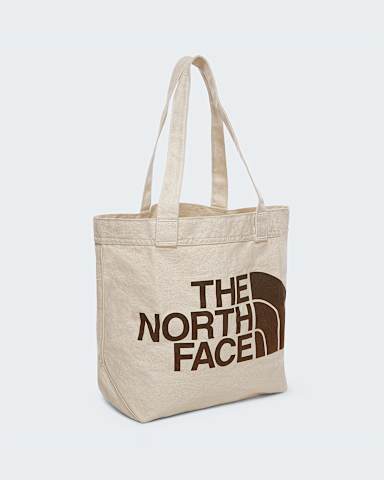Katoenen draagtas TNF Weimaraner Brown Large Logo Print HERO