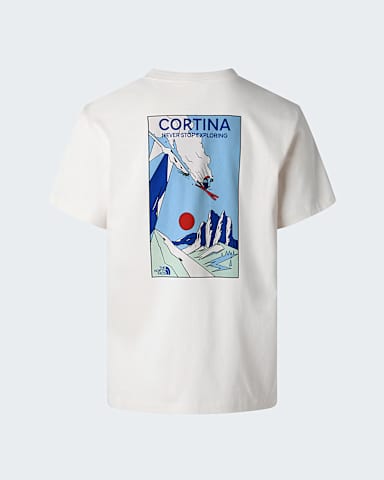 Mountain Celebration normal geschnittenes TShirt mit Grafik in Unisex TNF White Dune HERO
