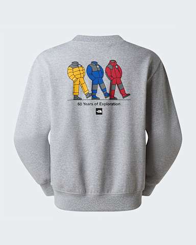 Sweat graphique dcontract TNF Celebration unisexe TNF TNF Light Grey Heather HERO