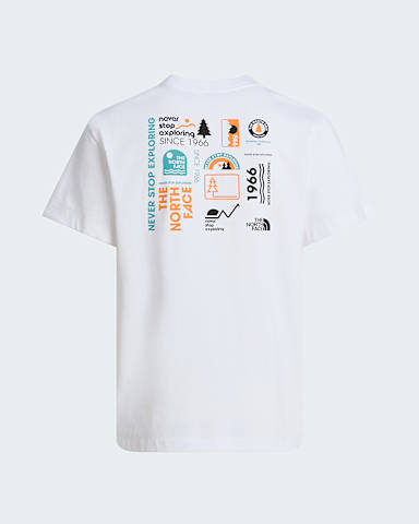 Unisex Vintage Logo Relaxed TShirt TNF TNF WhiteDigital Orange HERO