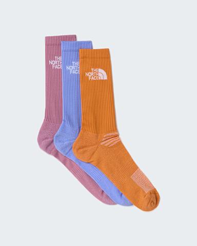 Multi Sport gepolsterte CrewSocken TNF Periwinkle GlowDust OrangeHushed Lavender HERO