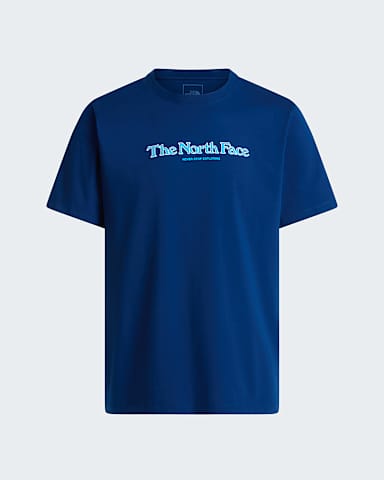 Mens Lowercase Regular TShirt TNF Estate Blue HERO